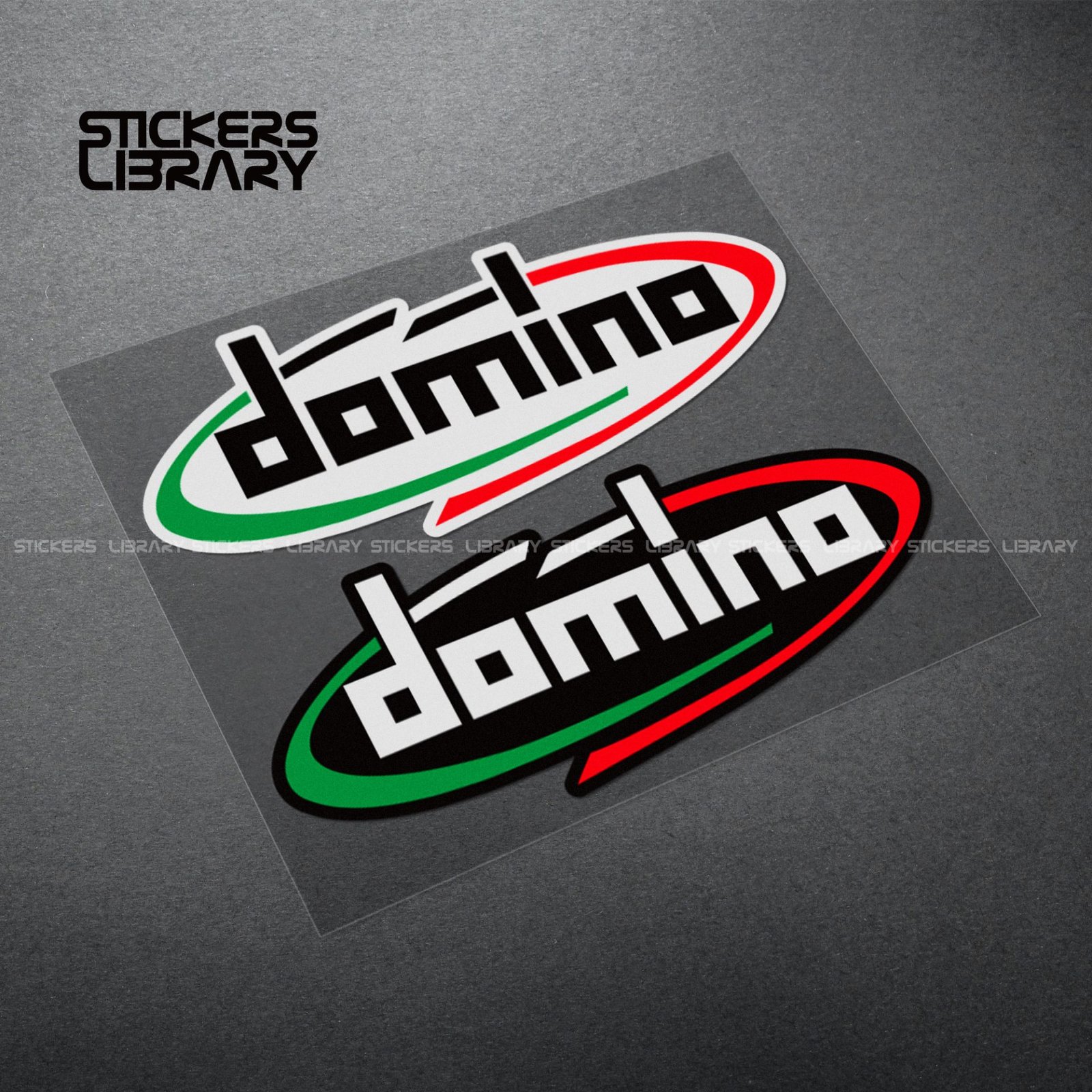 Motorcycle car high quality stickers domino sponsor decals Vinyl Material for equipment