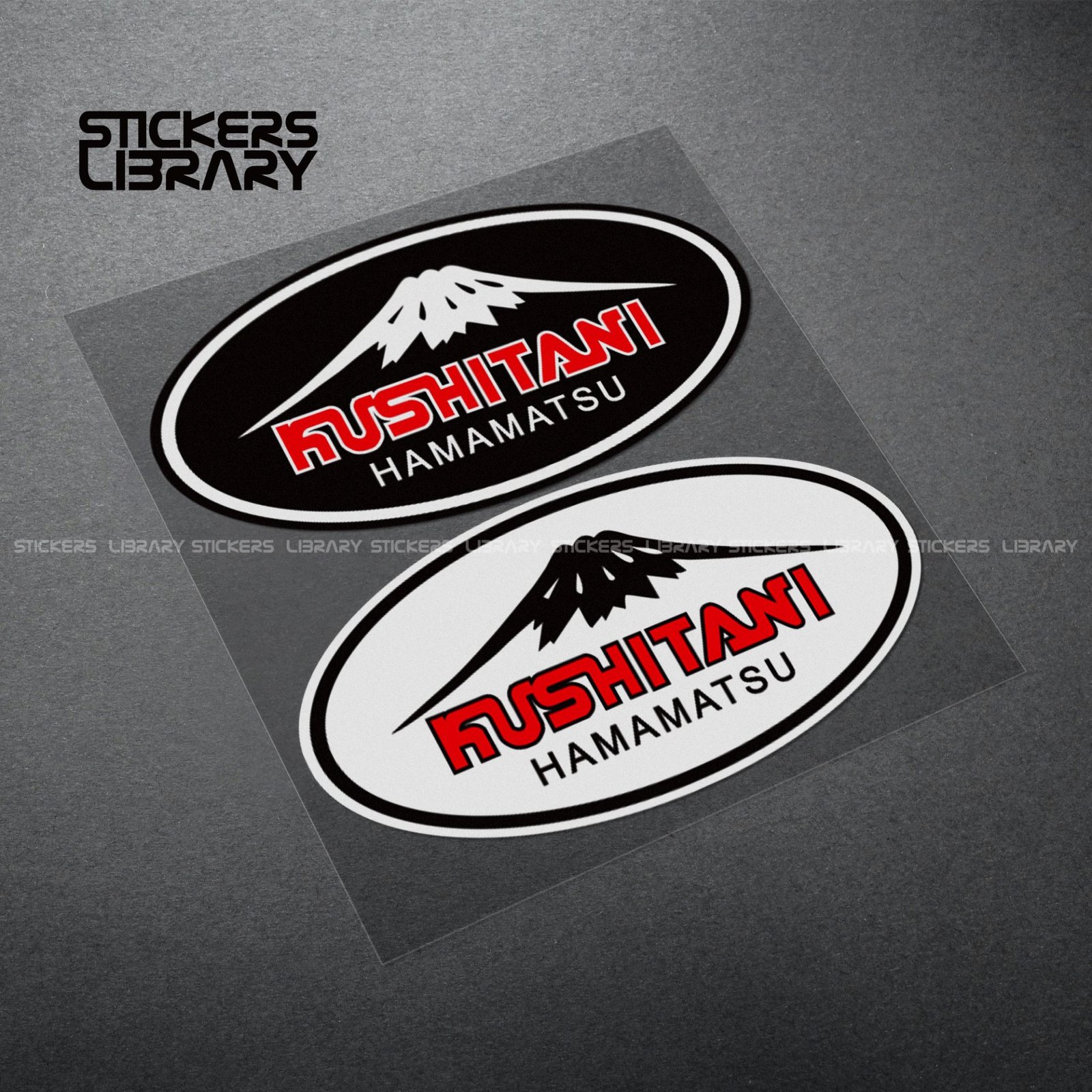 Motorcycle car high quality stickers kushitani equipment sponsor decals Vinyl Material for helmet lens