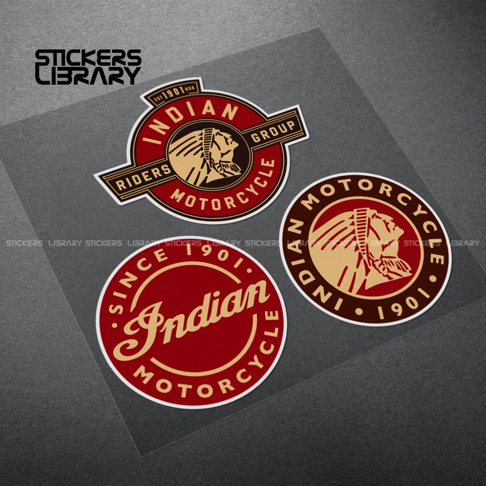 Motorcycle car high quality stickers vintage indian decals Vinyl Material