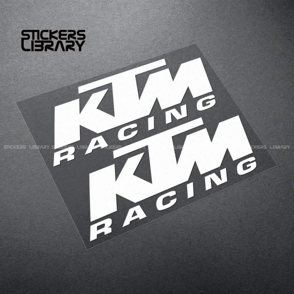 thumbnail image 2 of KTM Twin Air Sticker Set – Orange/Black – Motorcycle Decal Bow 2 of 5