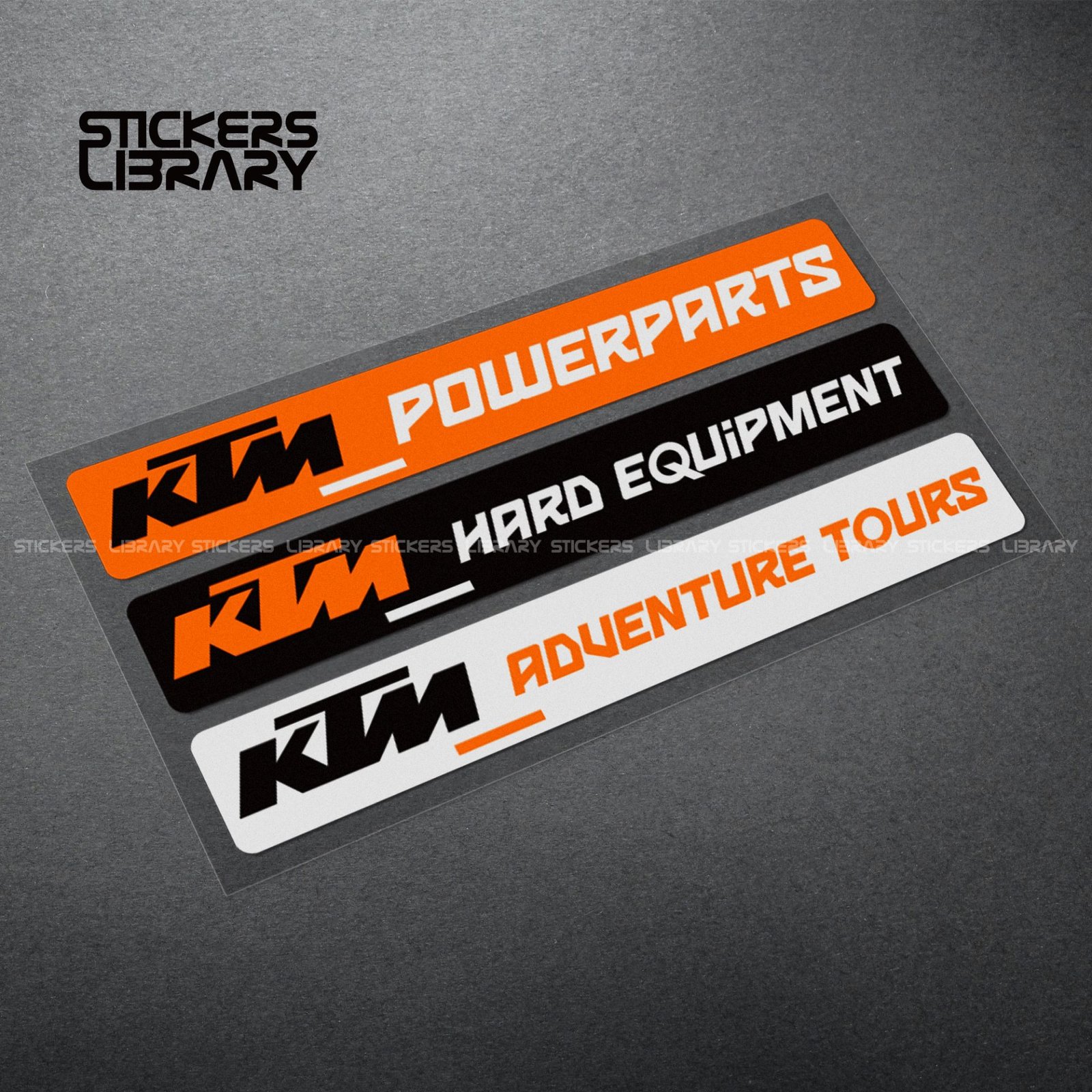 Motorcycle car high quality stickers ktm powerparts decals Vinyl Material