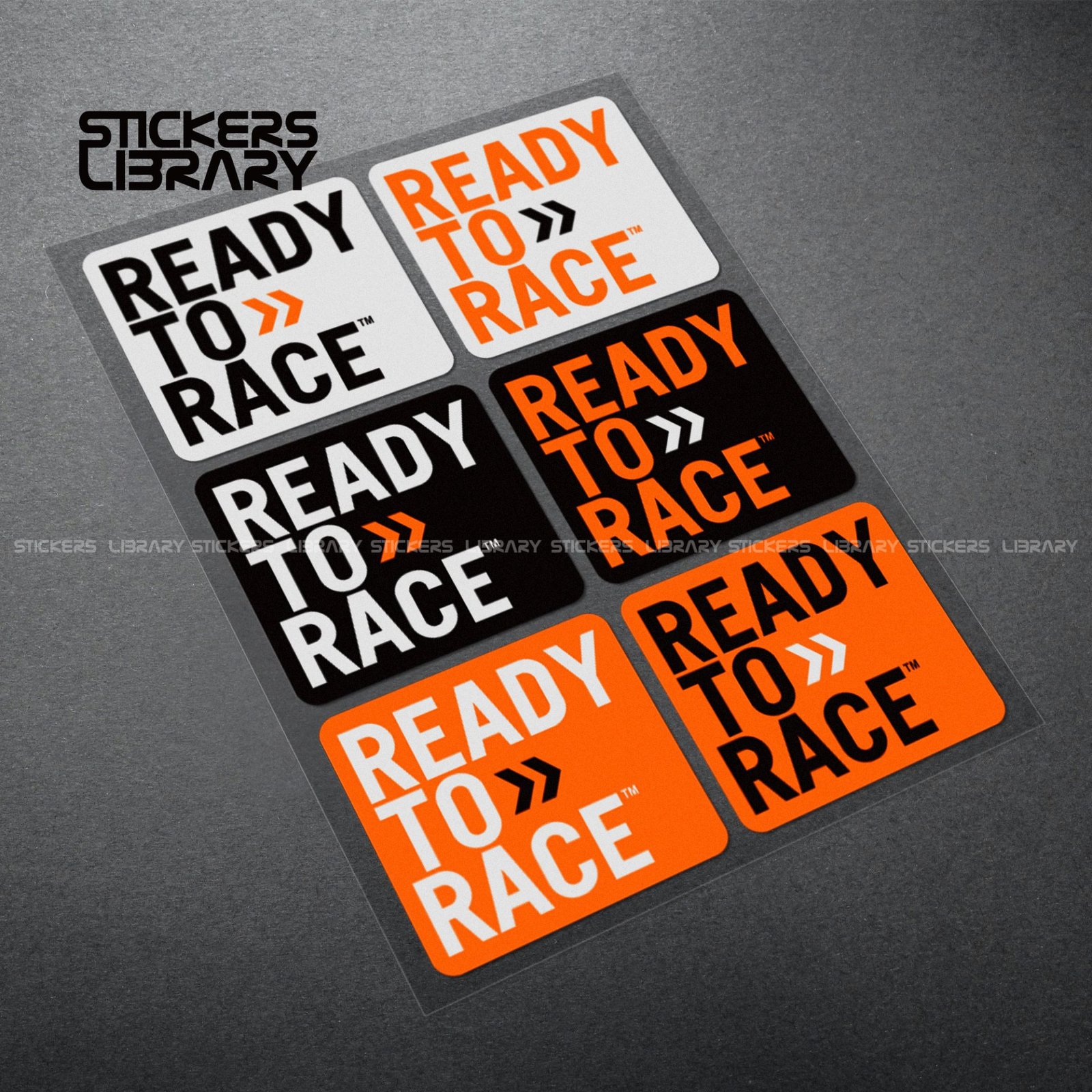 Motorcycle car high quality stickers ktm ready to race r2r decals Vinyl Material