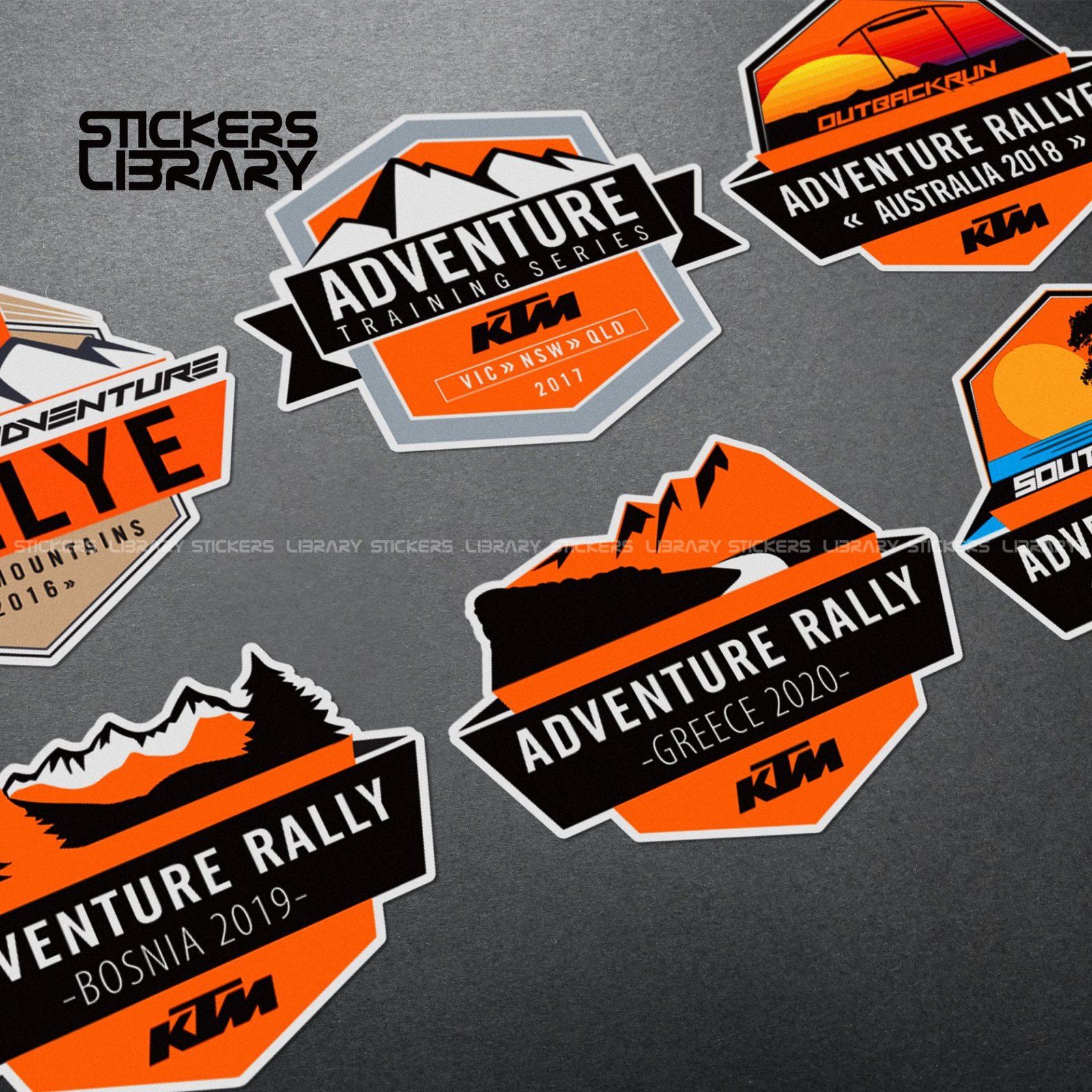 Motorcycle car high quality stickers ktm rallye adventure decals Vinyl Material from 2016-2021