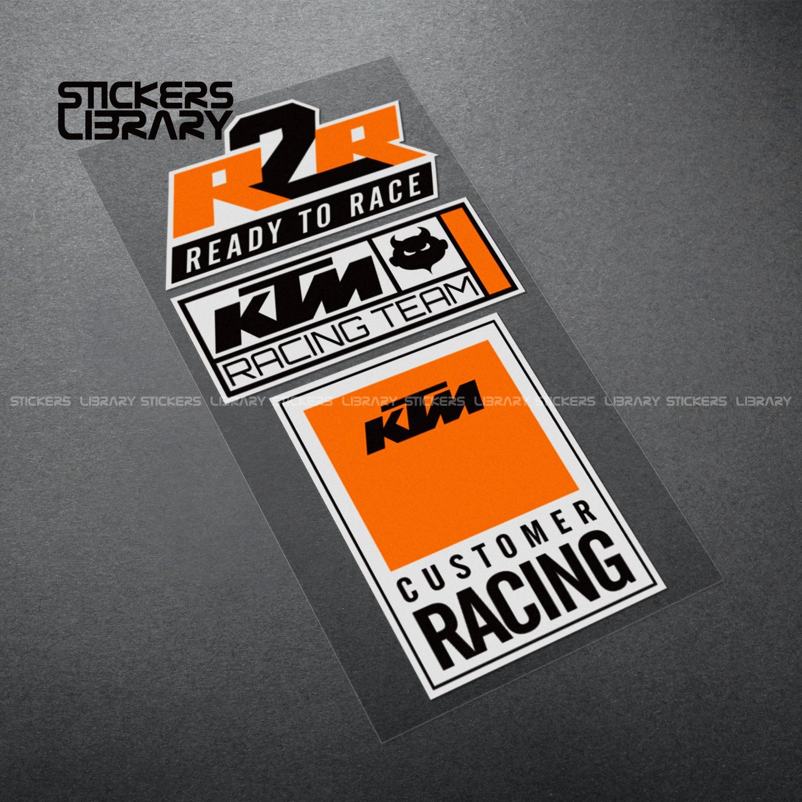 Motorcycle car high quality stickers KTM r2r decals Vinyl Material for racing team