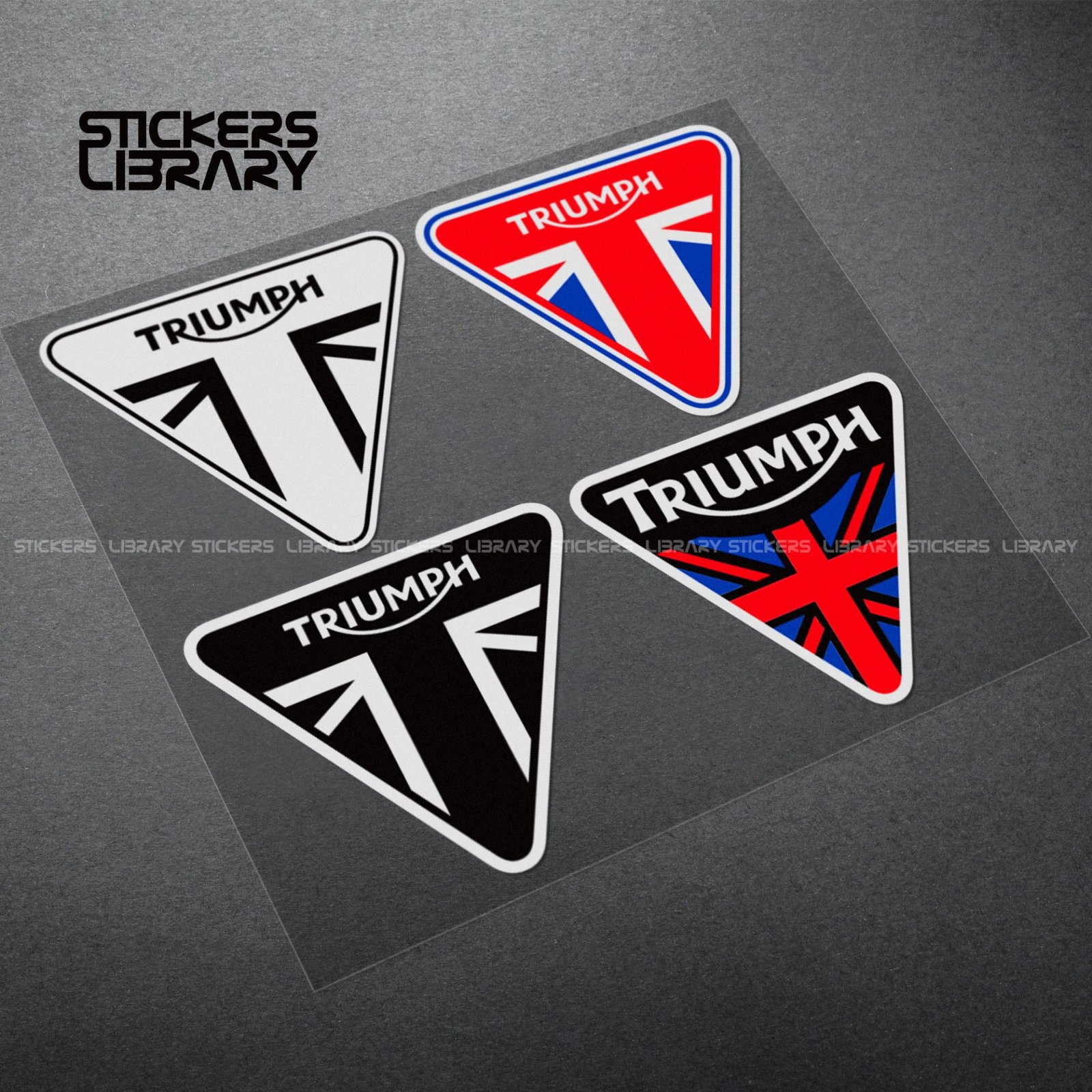 Motorcycle car high quality stickers uk triumph Laptop decals Vinyl Material