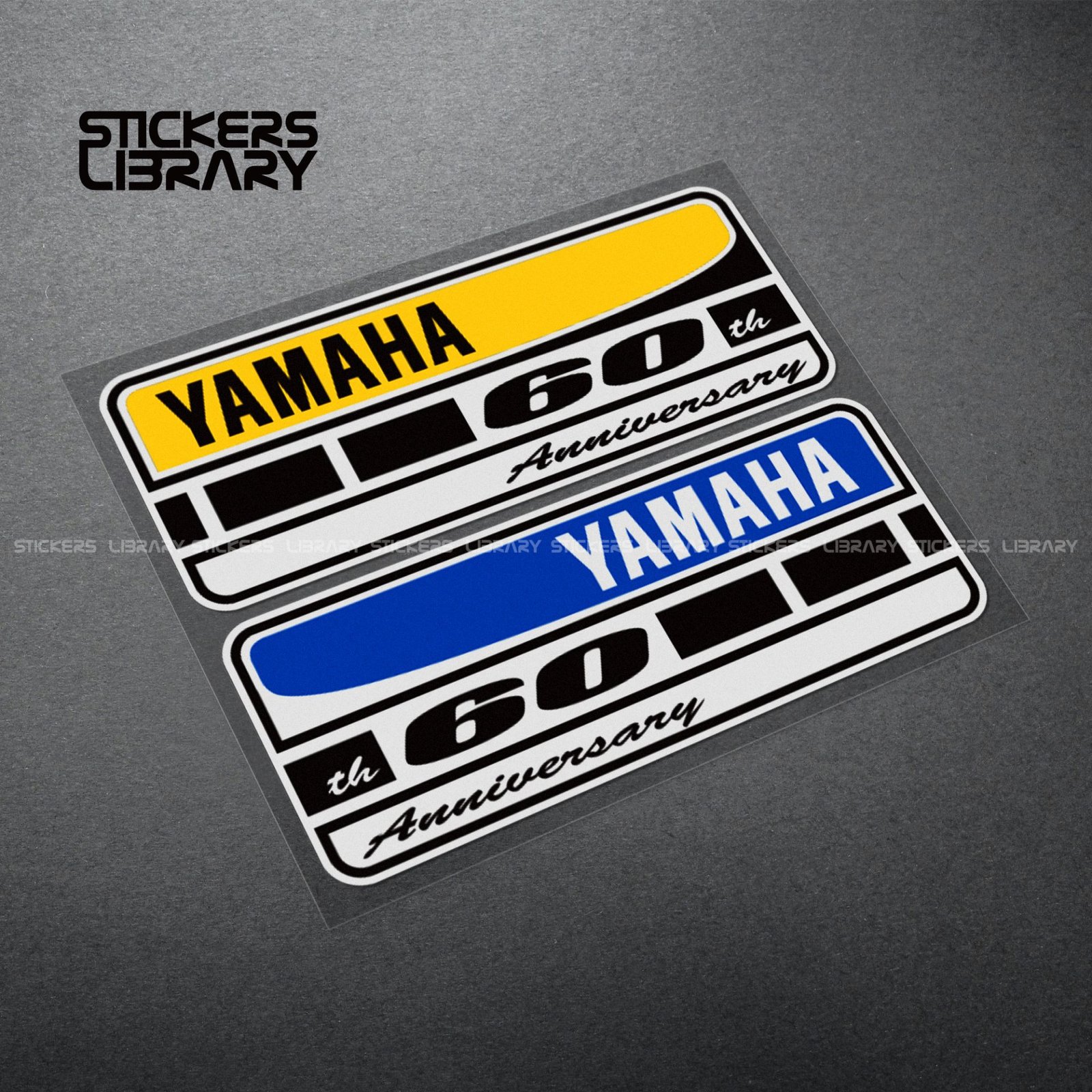 Motorcycle car high quality stickers 60th anniversary decals Vinyl Material for yamaha