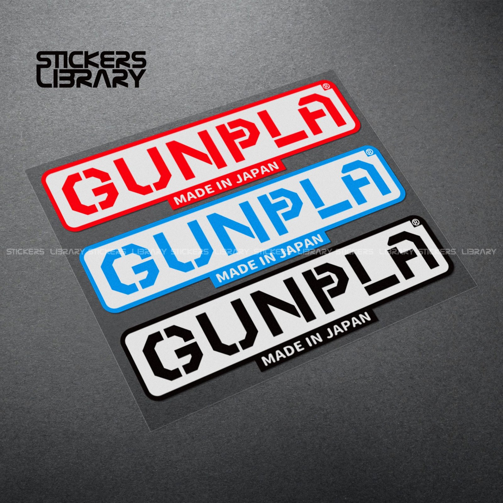 Laptop PC car high quality stickers gundam gunpla decals Vinyl Material for alloy toy