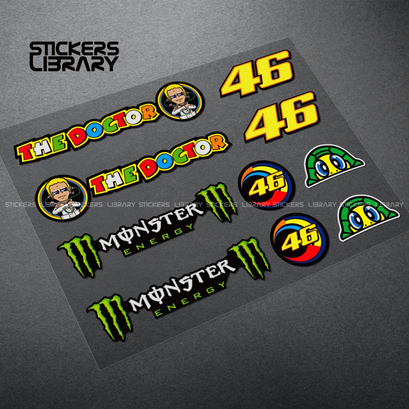 Motorcycle car high quality stickers motogp rossi 46 Laptop decals Vinyl Material for yamaha racing