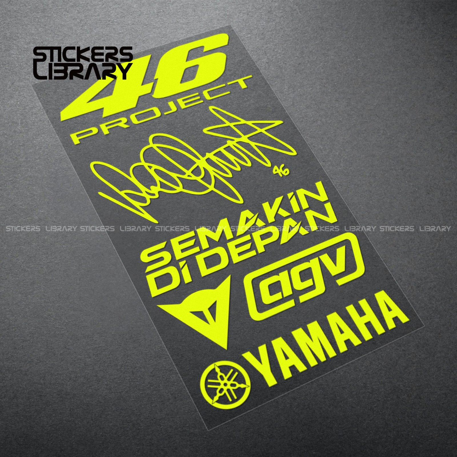 Motorcycle car high quality stickers motogp rossi 46 Laptop decals Vinyl Material for yamaha racing