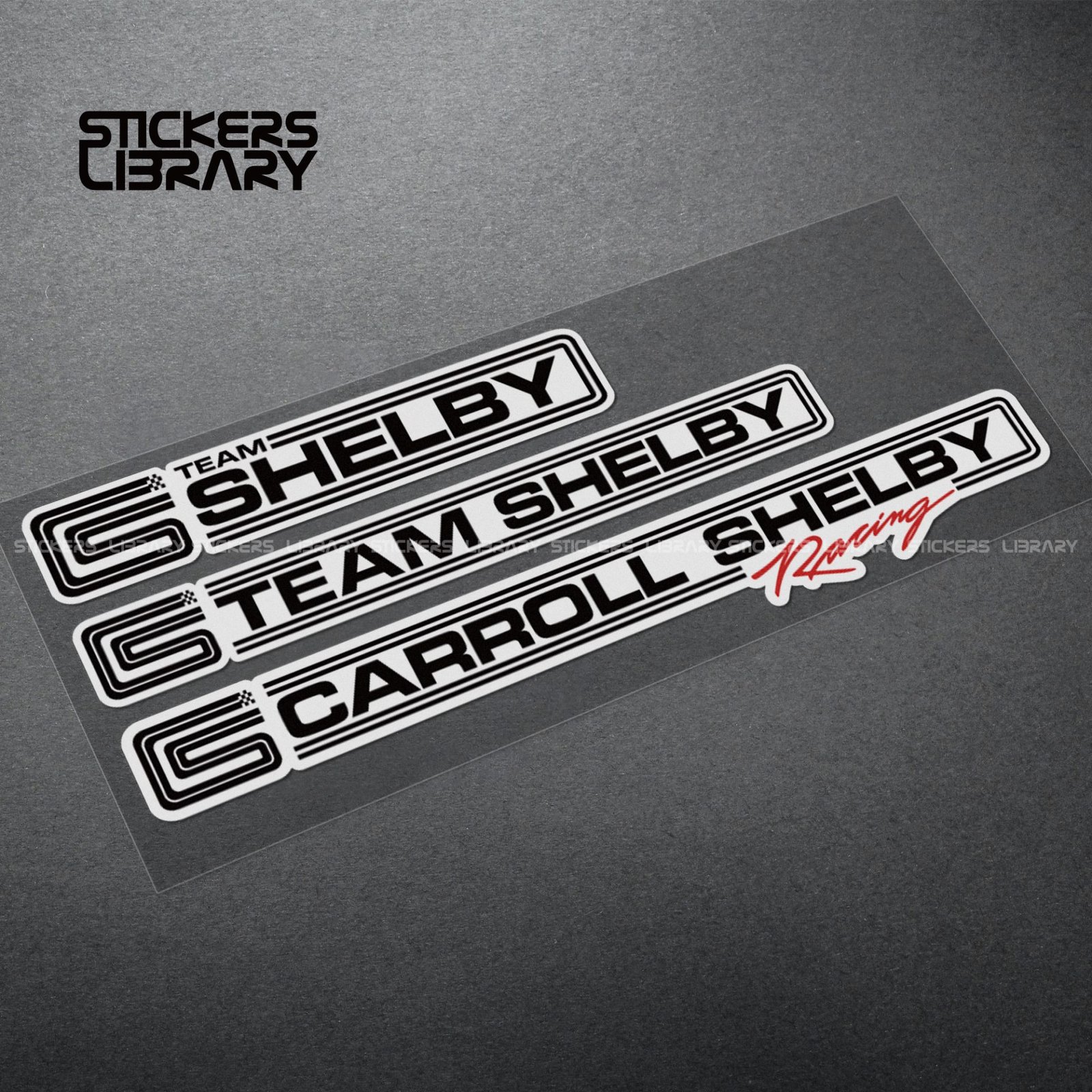 Motorcycle car high quality stickers team carroll shelby decals Vinyl Material for ford refit