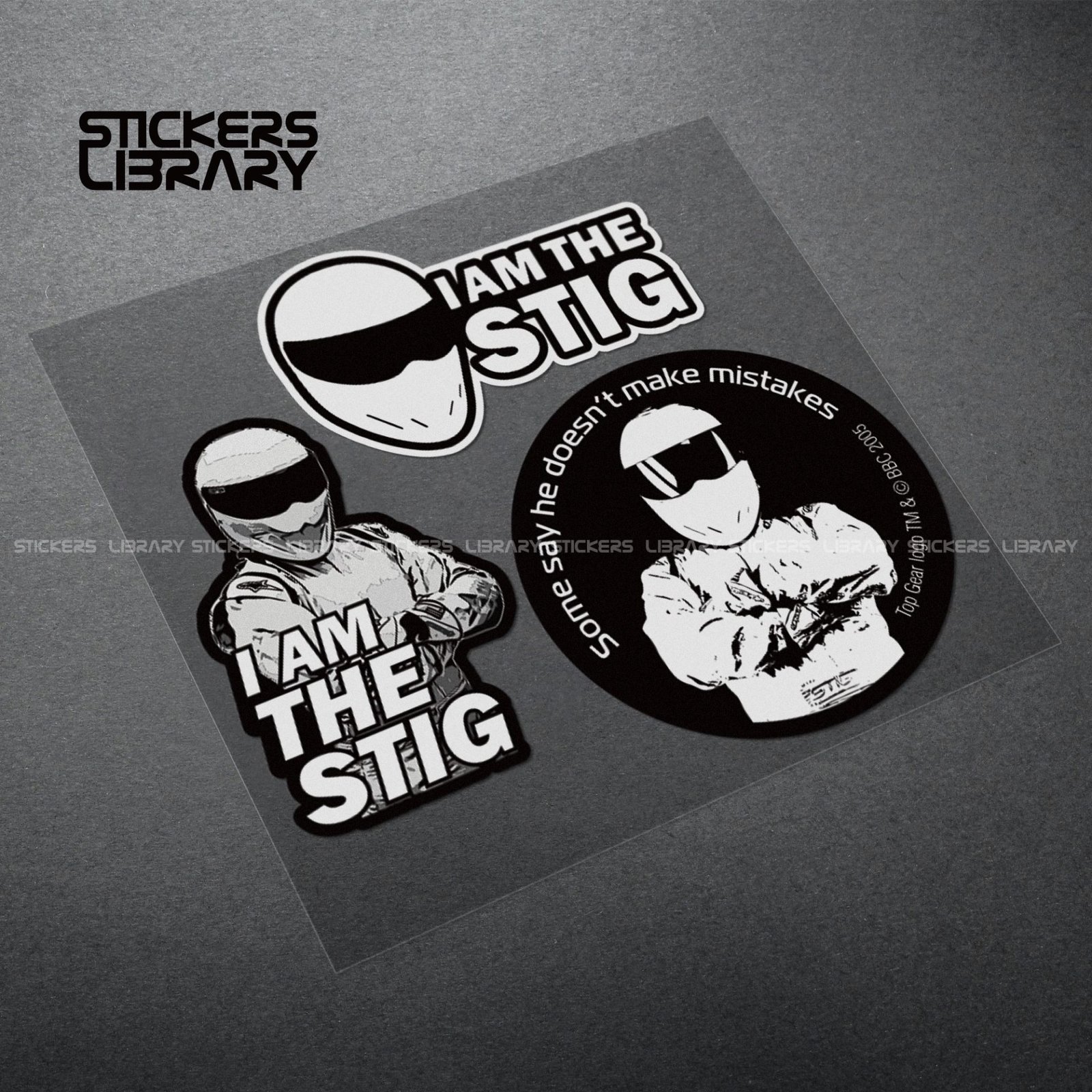 Motorcycle car high quality stickers I am the stig decals Vinyl Material for racing