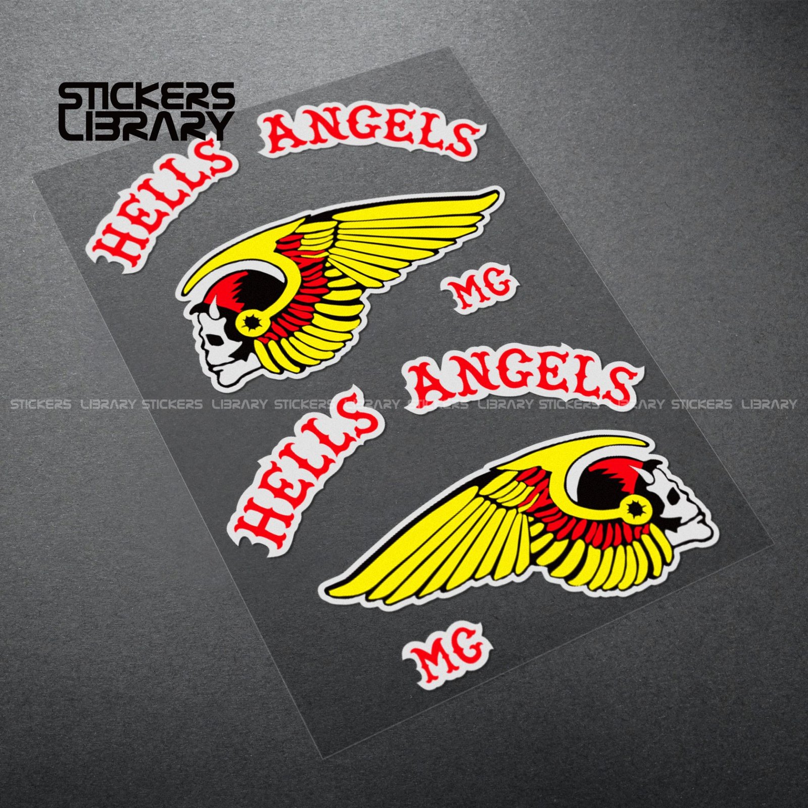 Motorcycle car high quality stickers hells angels mg decals Vinyl Material for vintage harley davidson india triumph