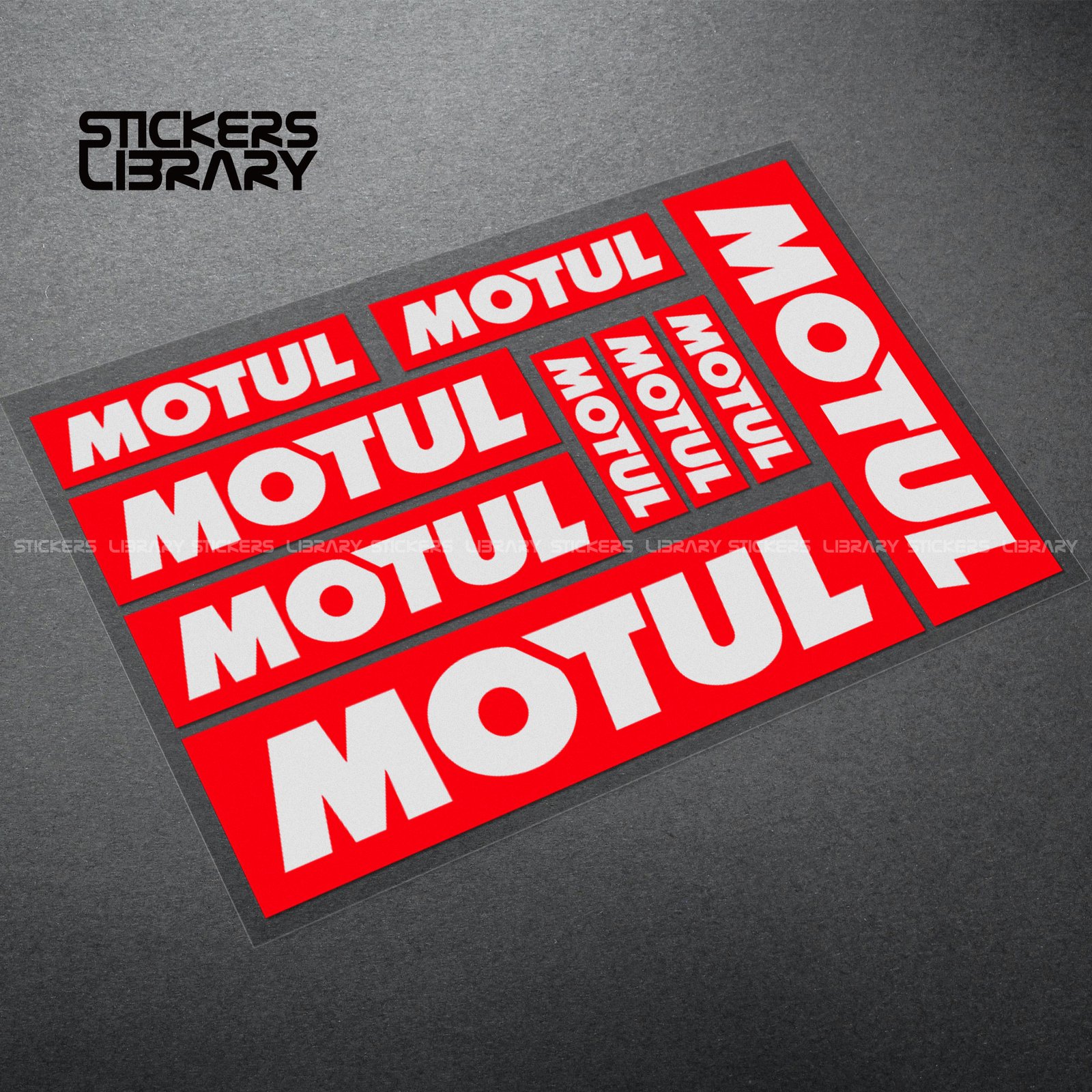 Motorcycle car high quality stickers motul sponsor decals Vinyl Material for engine oil