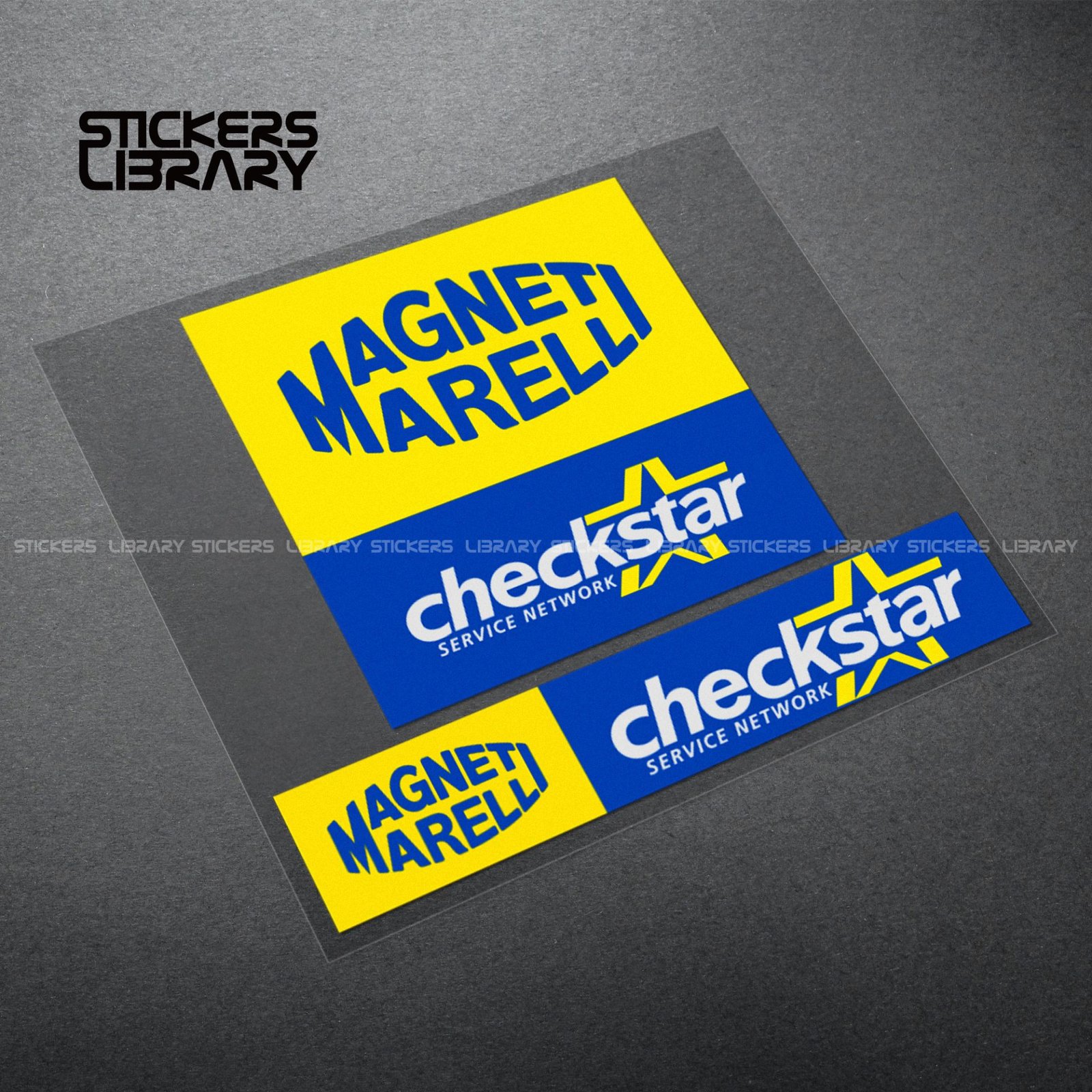 Motorcycle car high quality stickers magneti marelli sponsor decals Vinyl Material for car refit
