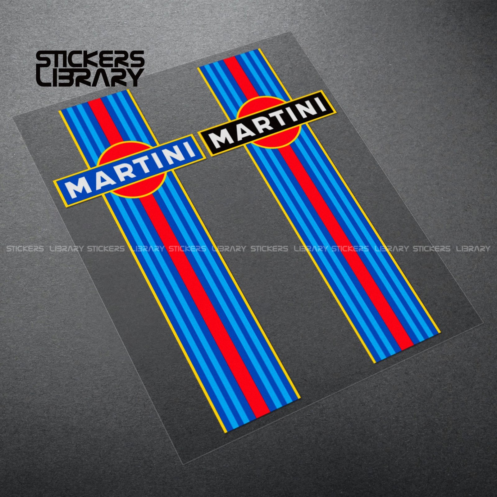 Motorcycle car high quality stickers martini sponsor decals Vinyl Material for refit racing