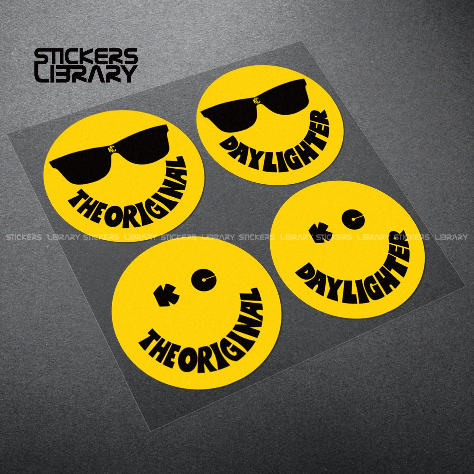 Motorcycle car high quality stickers KC light sponsor decals Vinyl Material for headlight modification