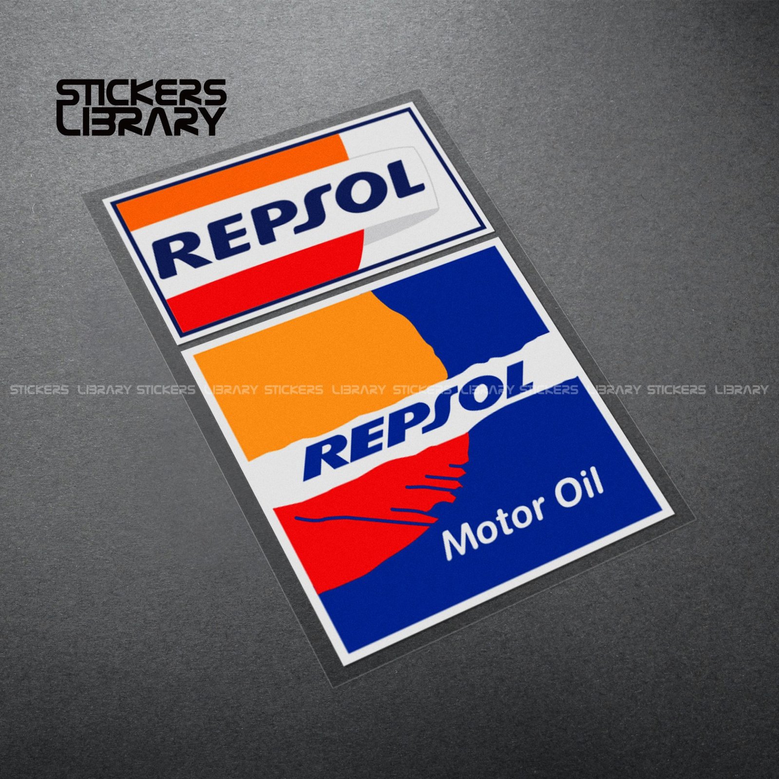 Motorcycle car high quality stickers repsol sponsor decals Vinyl Material for engine oil