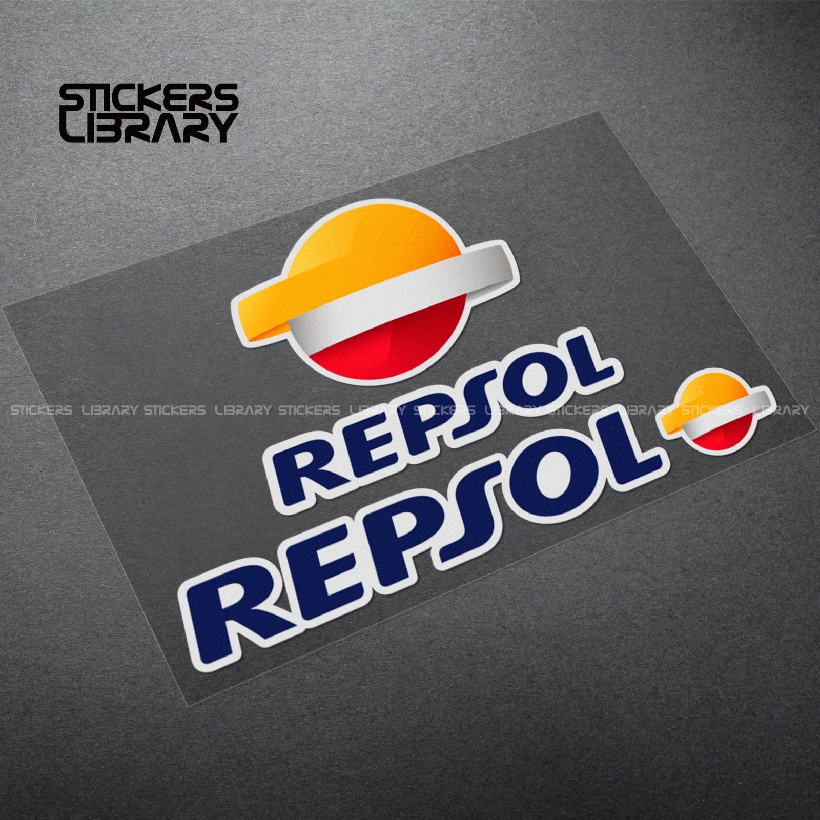 Motorcycle car high quality stickers repsol sponsor decals Vinyl Material for engine oil