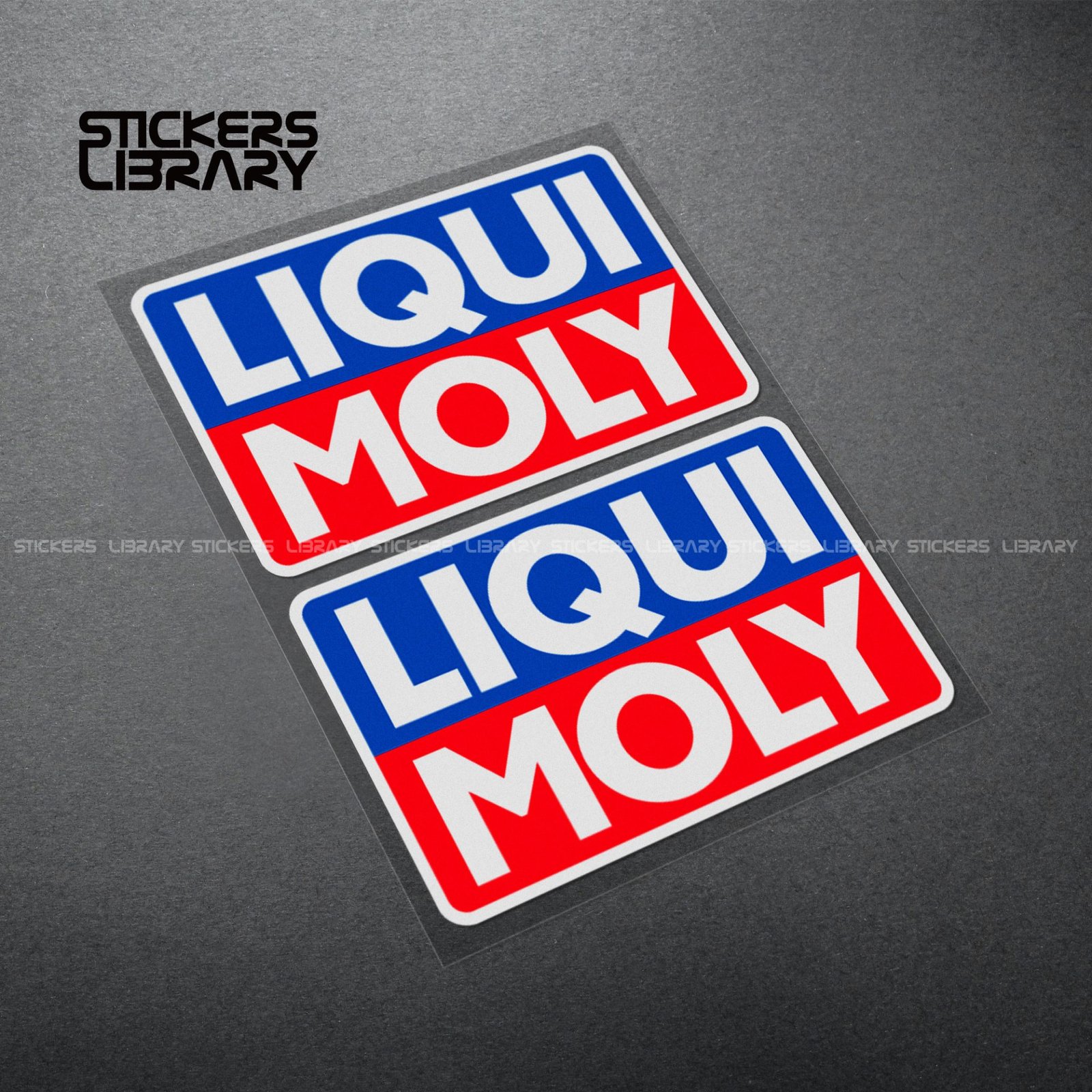 Motorcycle car high quality stickers liqui moly sponsor decals Vinyl Material for f1 engine oil