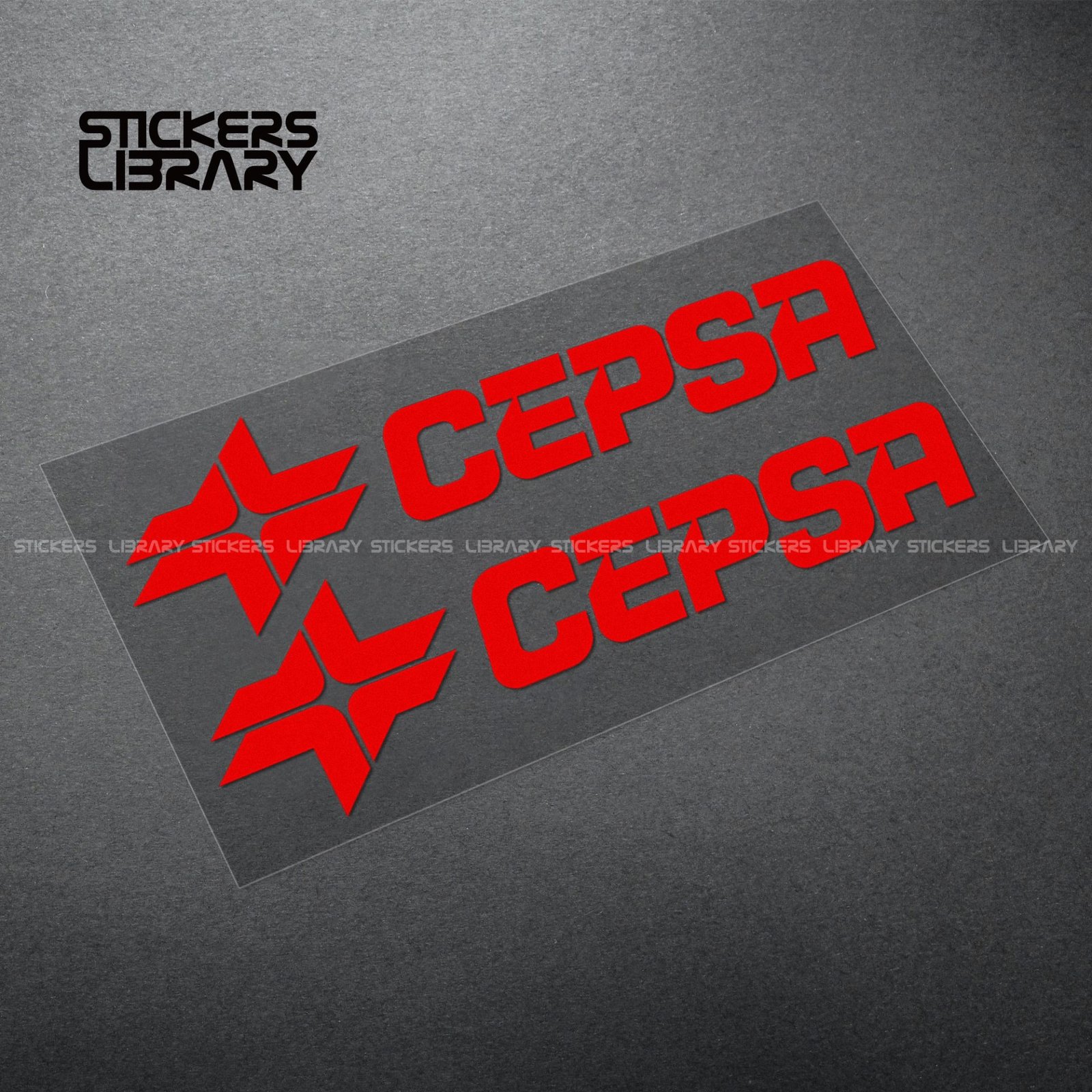 Motorcycle car high quality stickers cepsa sponsor decals Vinyl Material for engine oil