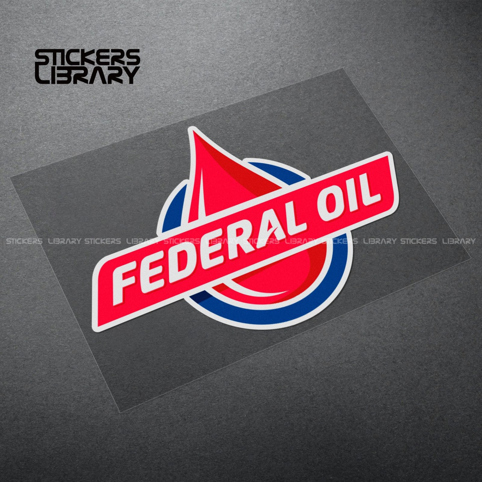 Motorcycle car high quality stickers federal oil sponsor Laptop decals Vinyl Material