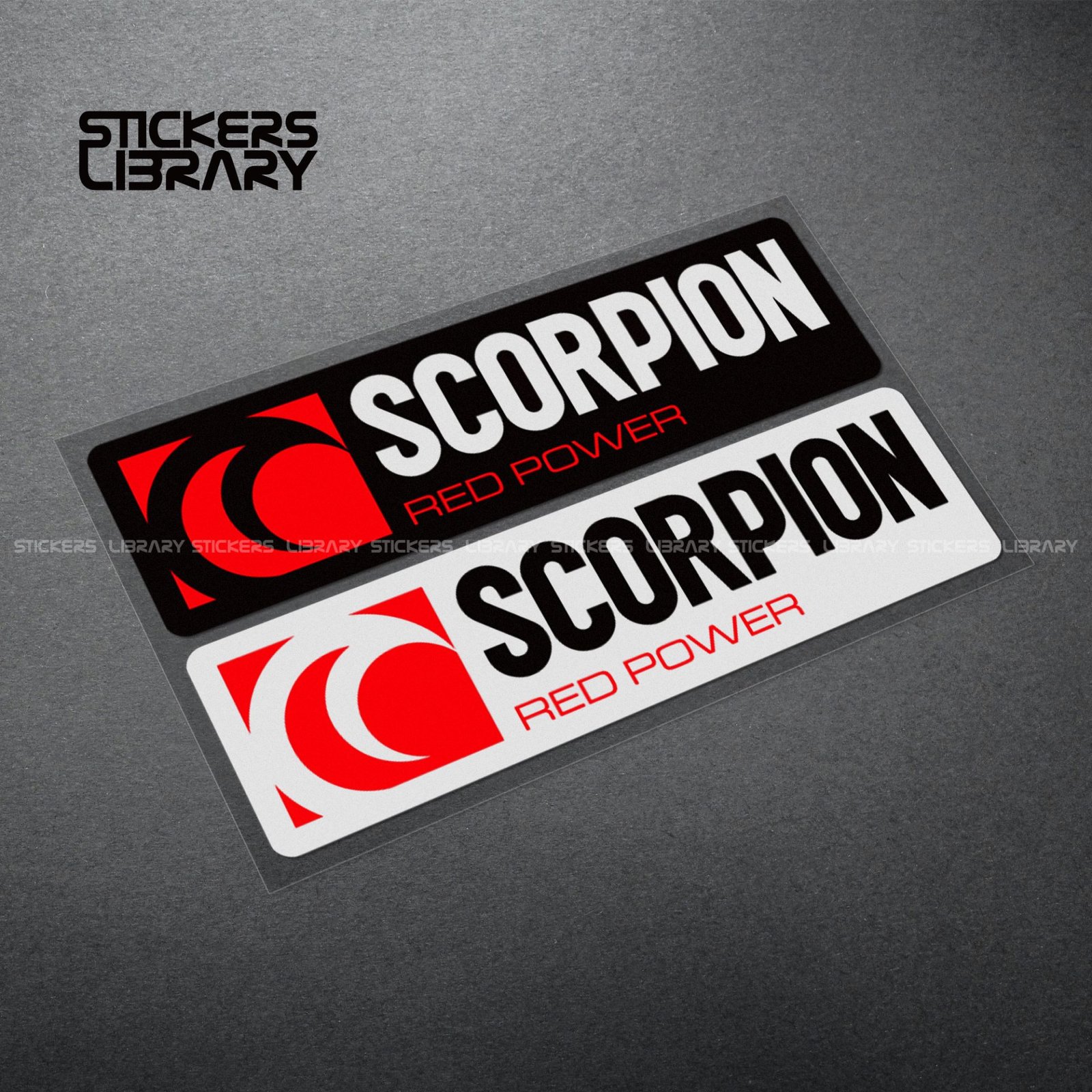 Motorcycle car high quality stickers scorpion sponsor decals Vinyl Material for exhaust