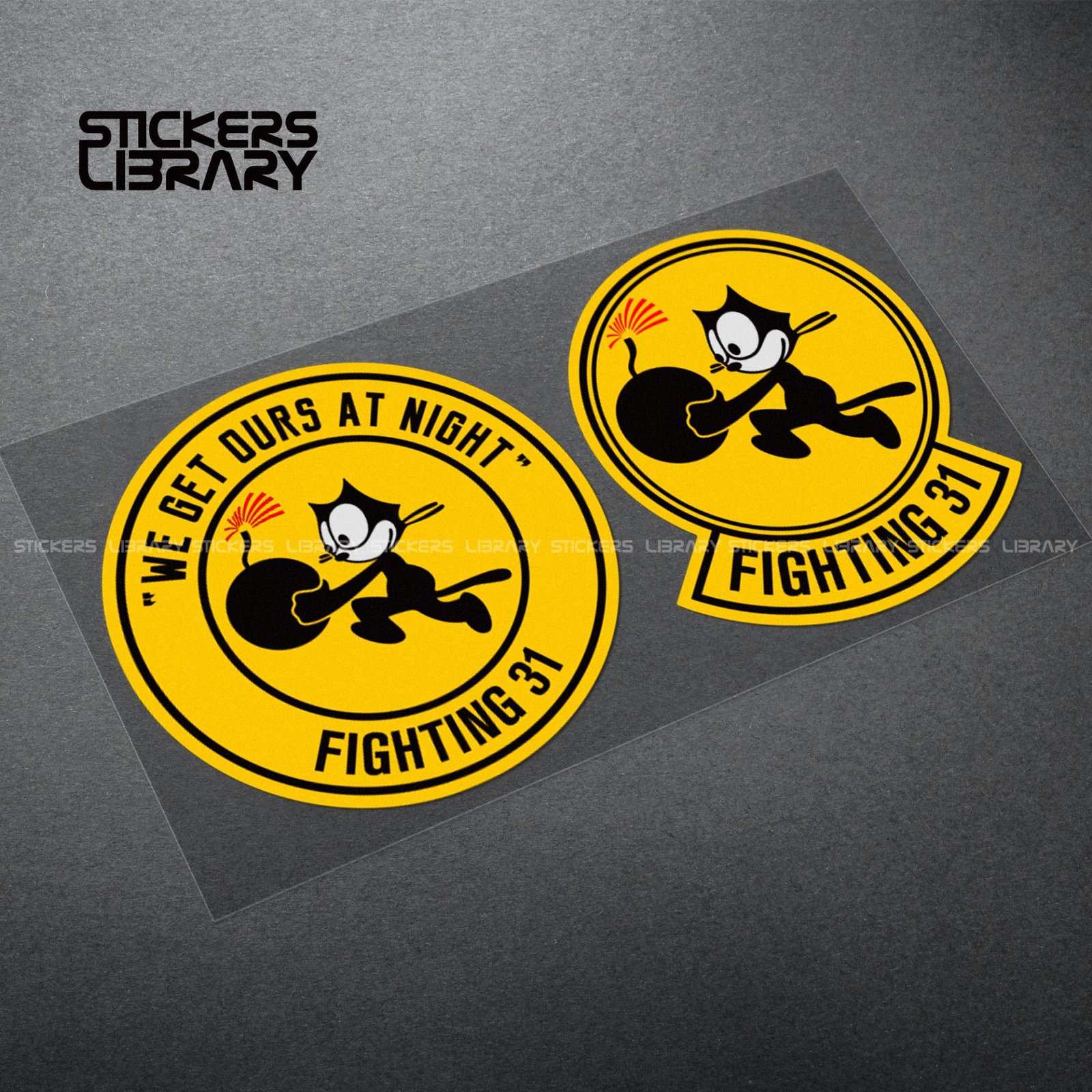 Motorcycle car high quality stickers fighting 31 tomcat tactical Vinyl Material for military enthusiasts